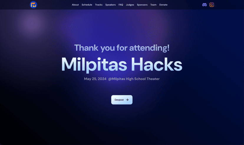 Milpitas Hacks Website